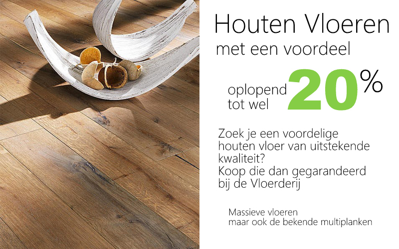 Houten vloer aanbieding. De Vloerderij heeft een super houten vloer aanbieding.