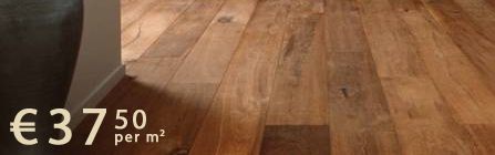 23 cm breed, afgebeeld in een country kwaliteit en is afgewerkt met een "Dark Brown" vloerolie. Altijd wel een geschikte houten vloeren aanbieding bij de Vloerderij!
